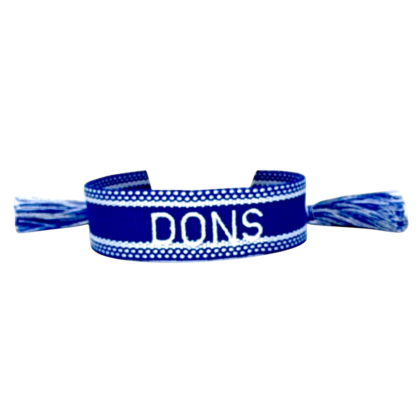 Acalanes Dons Blue Woven Bracelet with Tassels