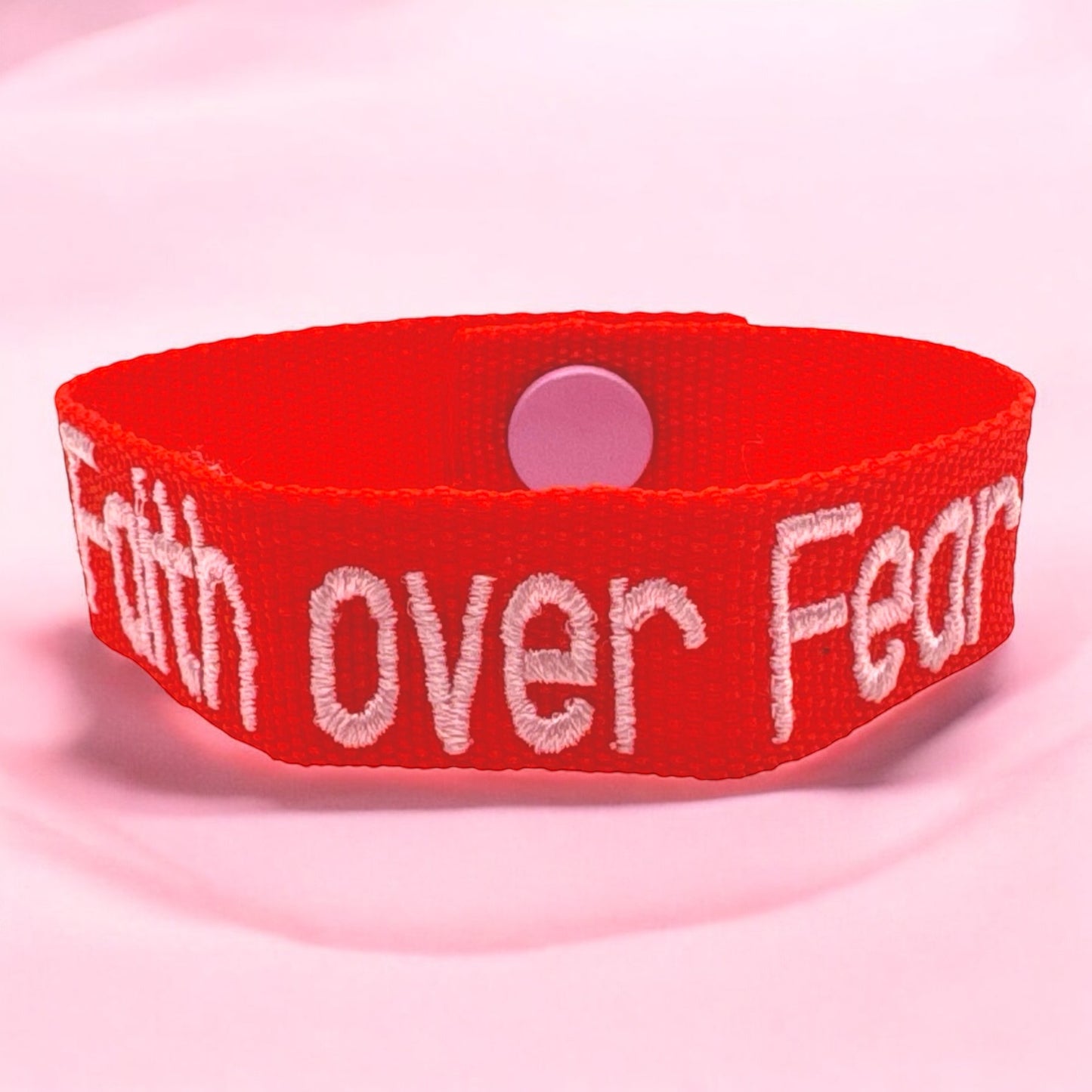Faith Over Fear Webbing Bracelet
