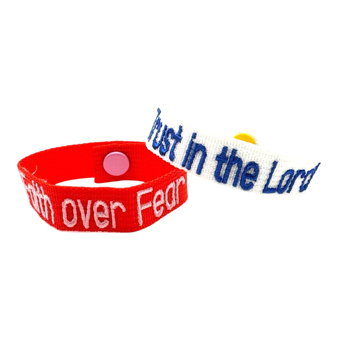 Faith Over Fear Webbing Bracelet