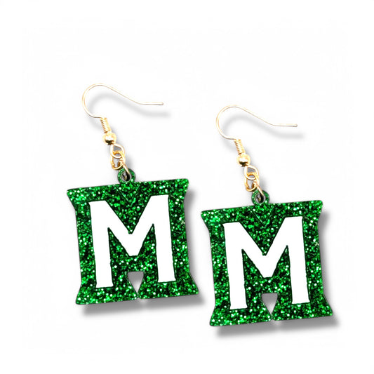 Miramonte "M" Drop Earrings