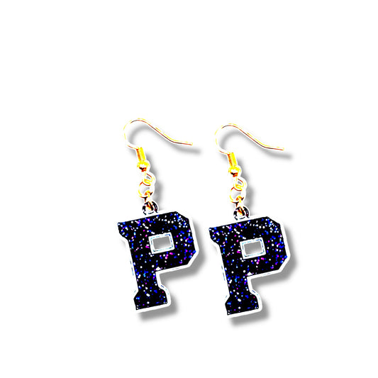 Piedmont "P" Drop Earrings
