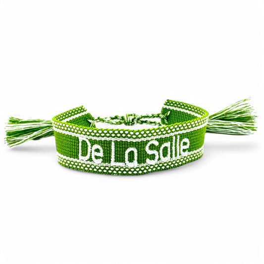 De La Salle Woven Bracelet with Tassels