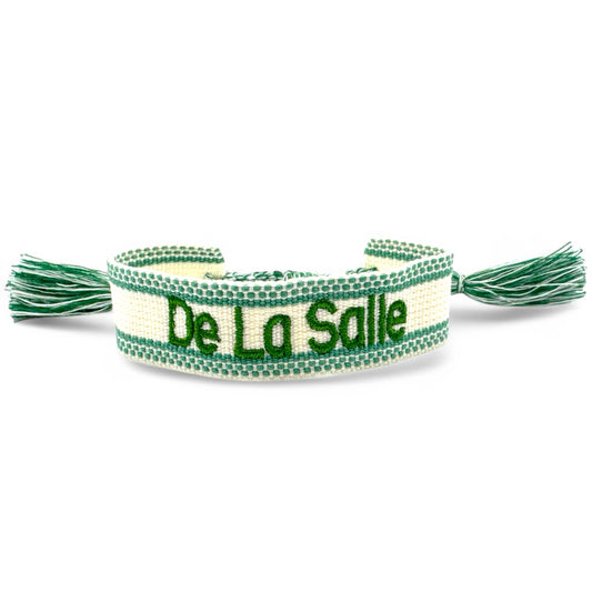 De La Salle Woven Bracelet with Tassels