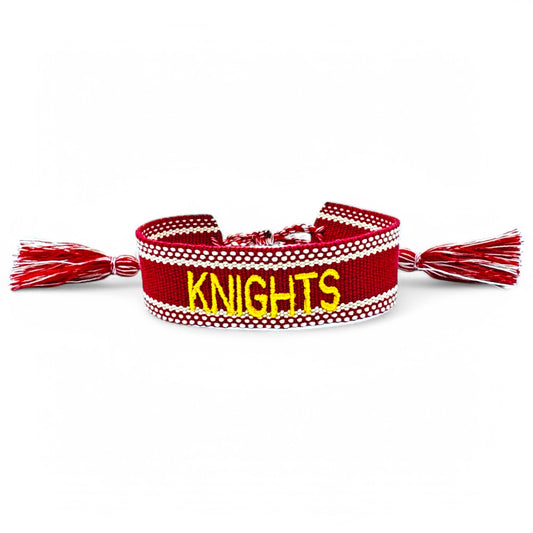 Las Lomas Knights Woven Bracelet with Tassels