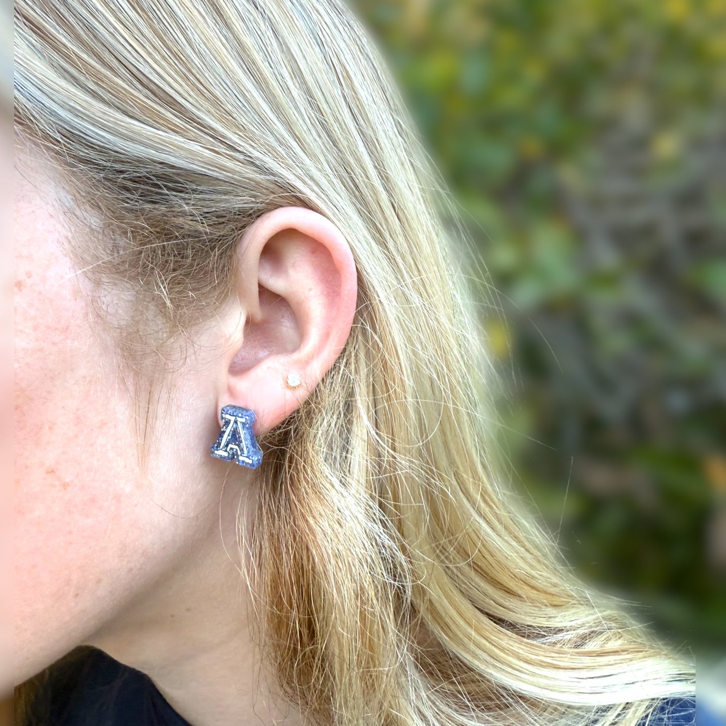 Acalanes "A" Stud Earrings