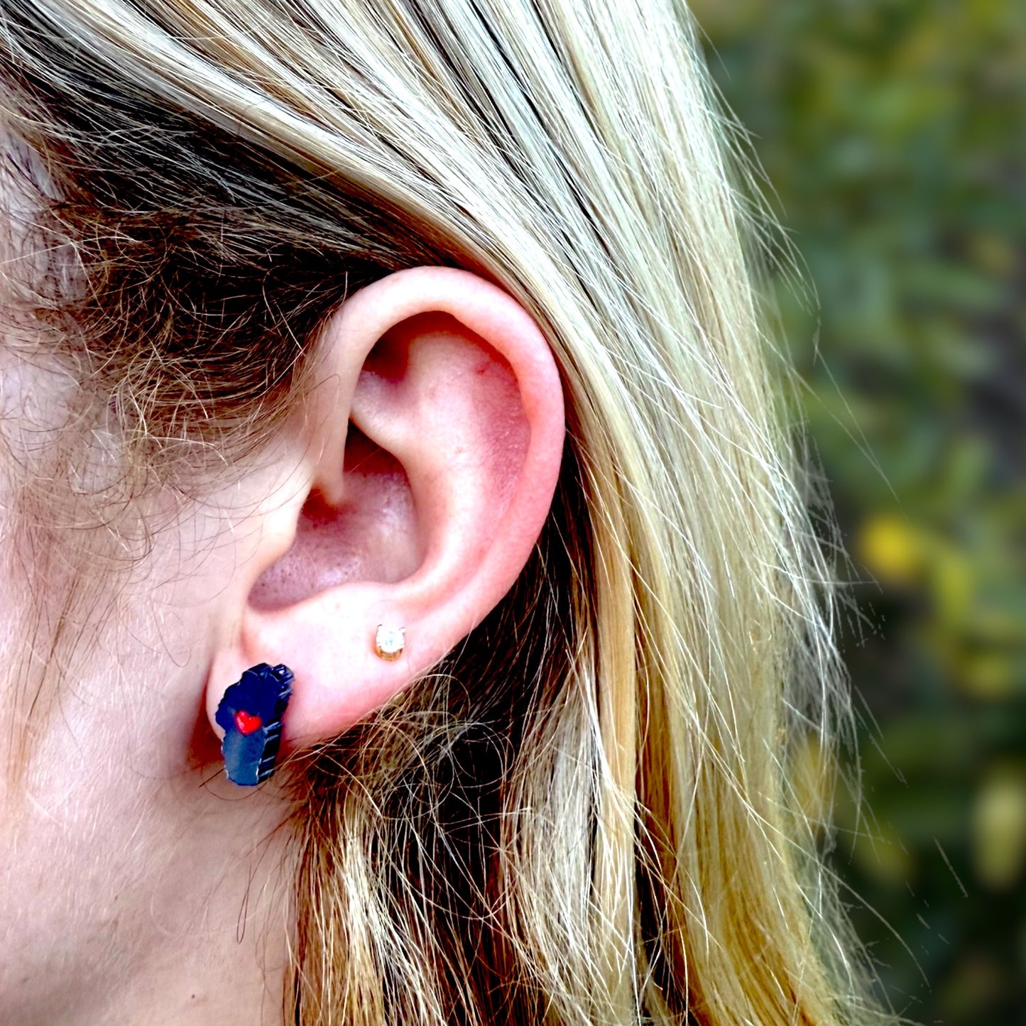 Mini Love Lake Tahoe Stud Earrings